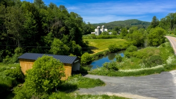 Kingsbury-Covered-Bridge-South-Randolph-Vermont-Drone-6-8-2026-8