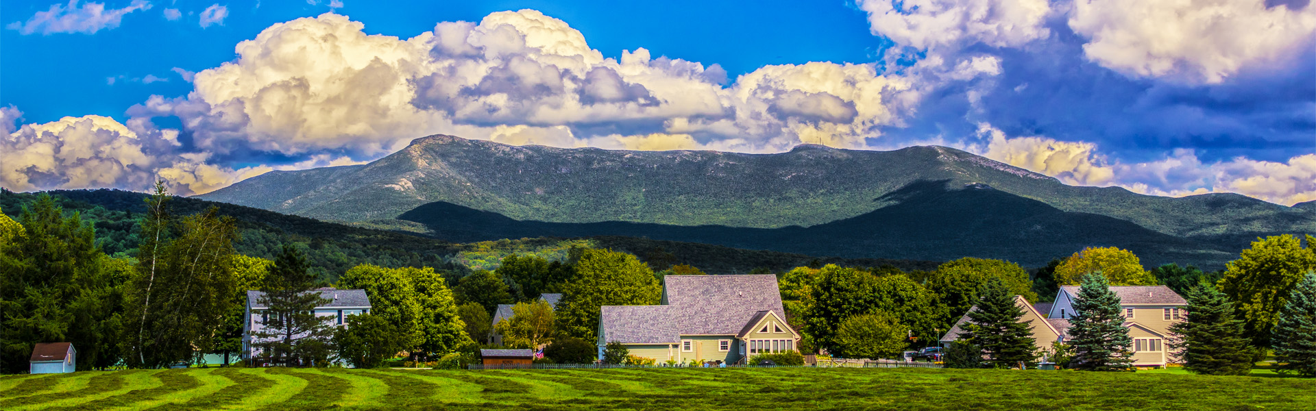Mount Mansfield Vermont in the summer.